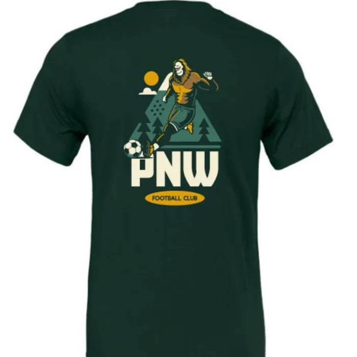 Sasquatch Kickoff T-Shirt in Forest Green