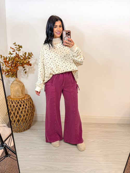 Sassy Casuals Berry Knit Pants