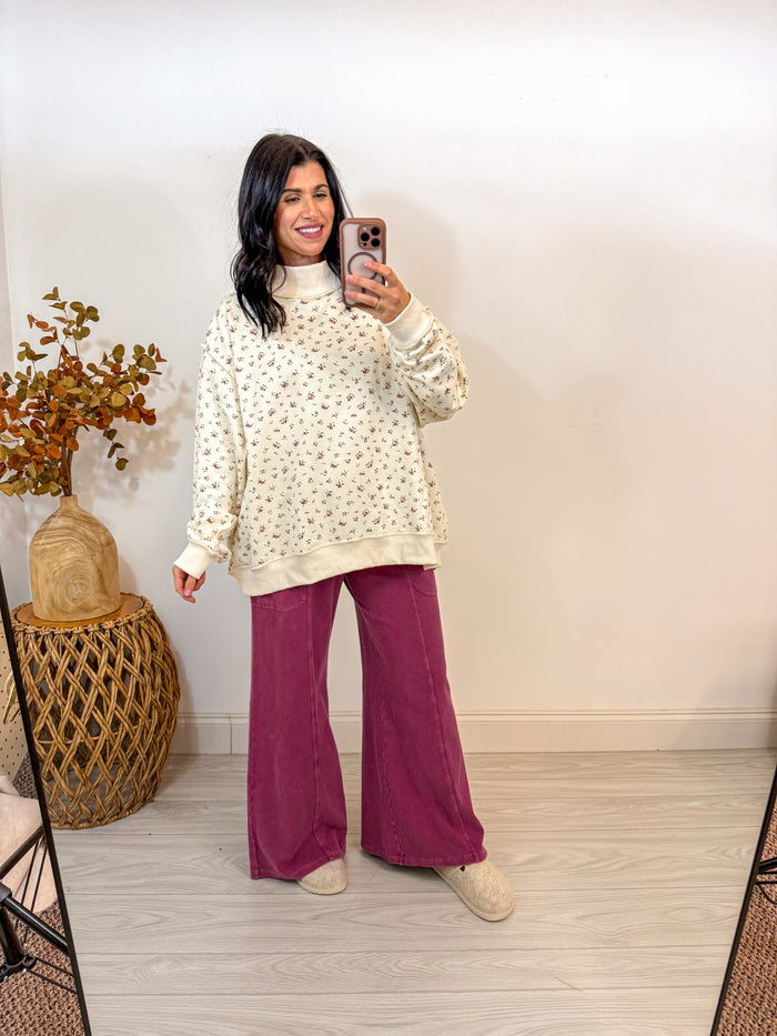 Sassy Casuals Berry Knit Pants