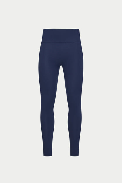 SCULPTING STRETCH EMBLEM LEGGINGS - DARK NAVY