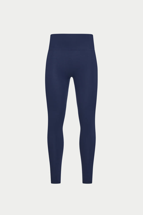 SCULPTING STRETCH EMBLEM LEGGINGS - DARK NAVY
