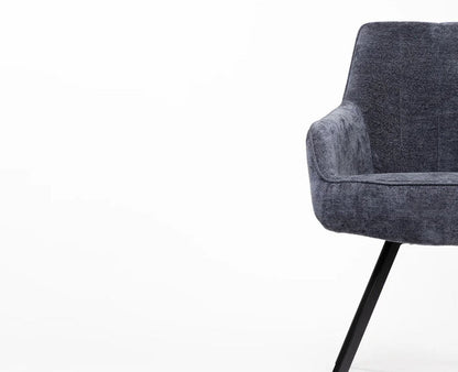 Seattle Cotton Dining Chair Furniselan Dark Grey