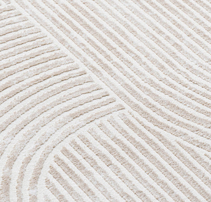 SEHRAZAT SEHRAZAT MODA 1120 BEIGE BOOGJES  VLOERKLEED