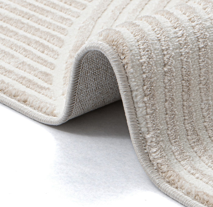 SEHRAZAT SEHRAZAT MODA 1120 BEIGE BOOGJES  VLOERKLEED
