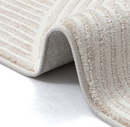 SEHRAZAT SEHRAZAT MODA 1120 BEIGE BOOGJES  VLOERKLEED