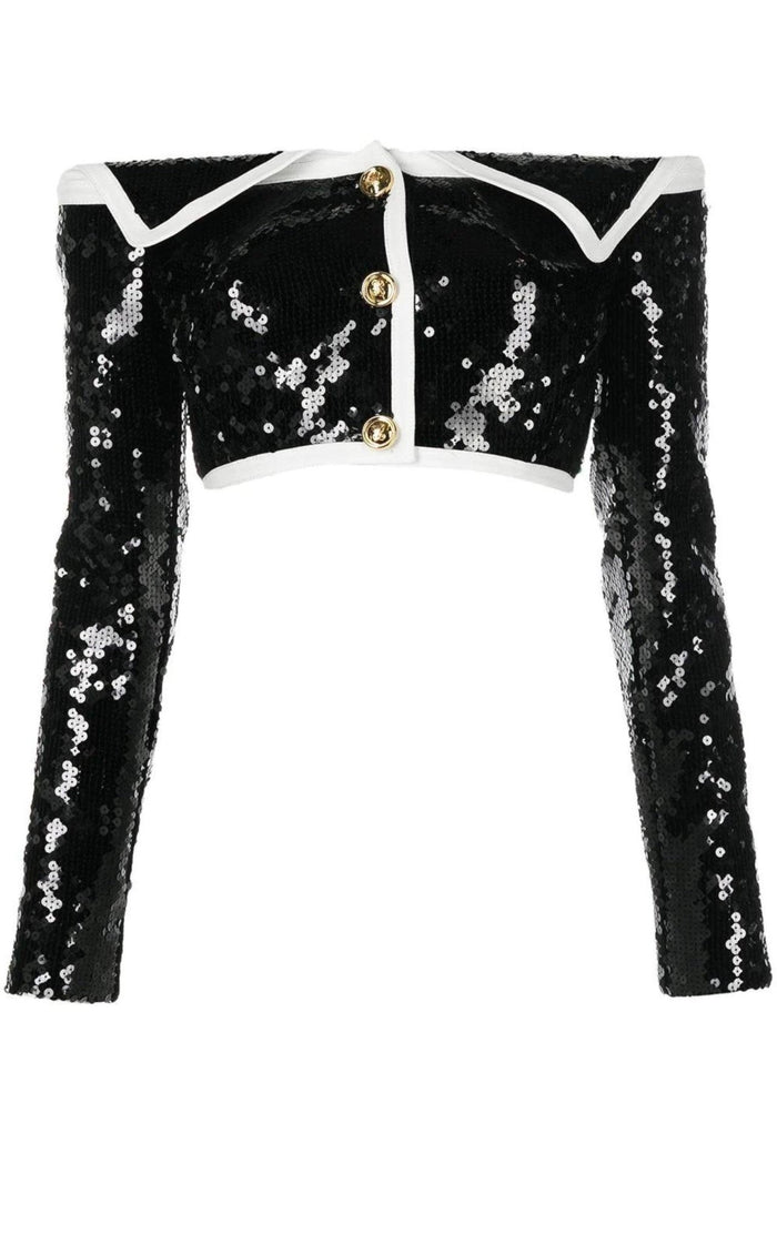 Giambattista Valli Sequin Bustier Jacket - Runway Catalog