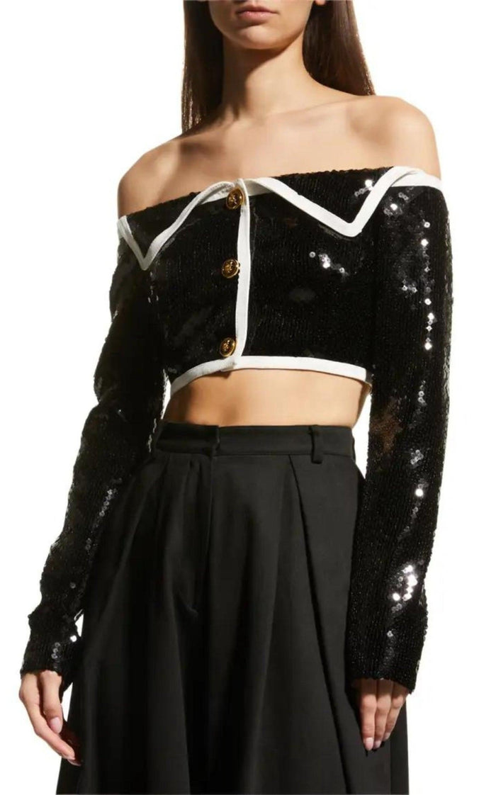 Giambattista Valli Sequin Bustier Jacket - Runway Catalog