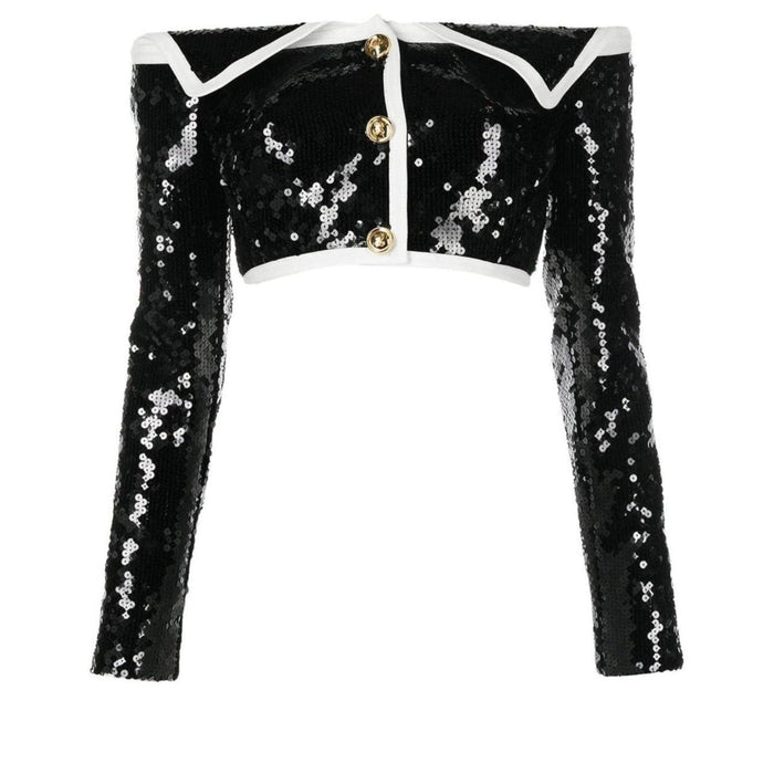 Giambattista Valli Sequin Bustier Jacket - Runway Catalog