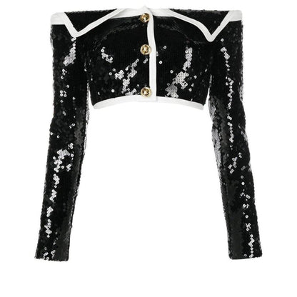 Giambattista Valli Sequin Bustier Jacket - Runway Catalog