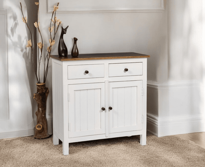 Spain Wooden Two door Sideboard Cabinet Furniselan - Frosty White