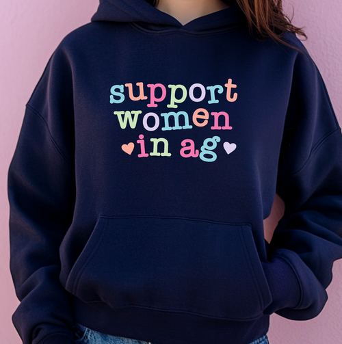 Support Women In AG Hearts– Hoodie