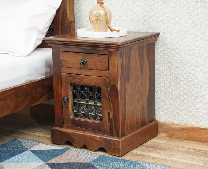 Sweden Bedside Table Furniselan-Teak-Finish