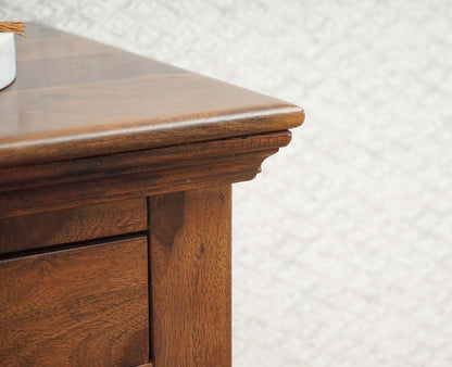 Sweden Bedside Table Furniselan-Teak-Finish