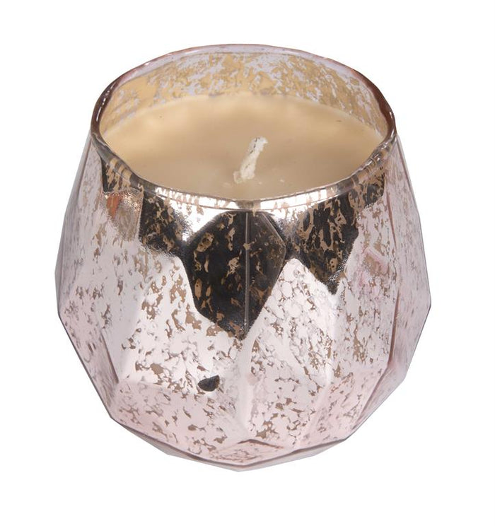Sweet Grace Antique Silver Glass Candle