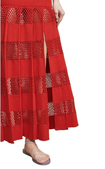 Sonia Rykiel Textured Stripe Skirt - Runway Catalog