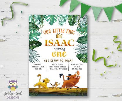 The Lion King Birthday Party Invitation