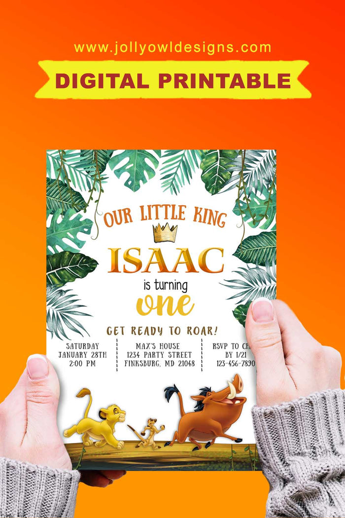 The Lion King Birthday Party Invitation