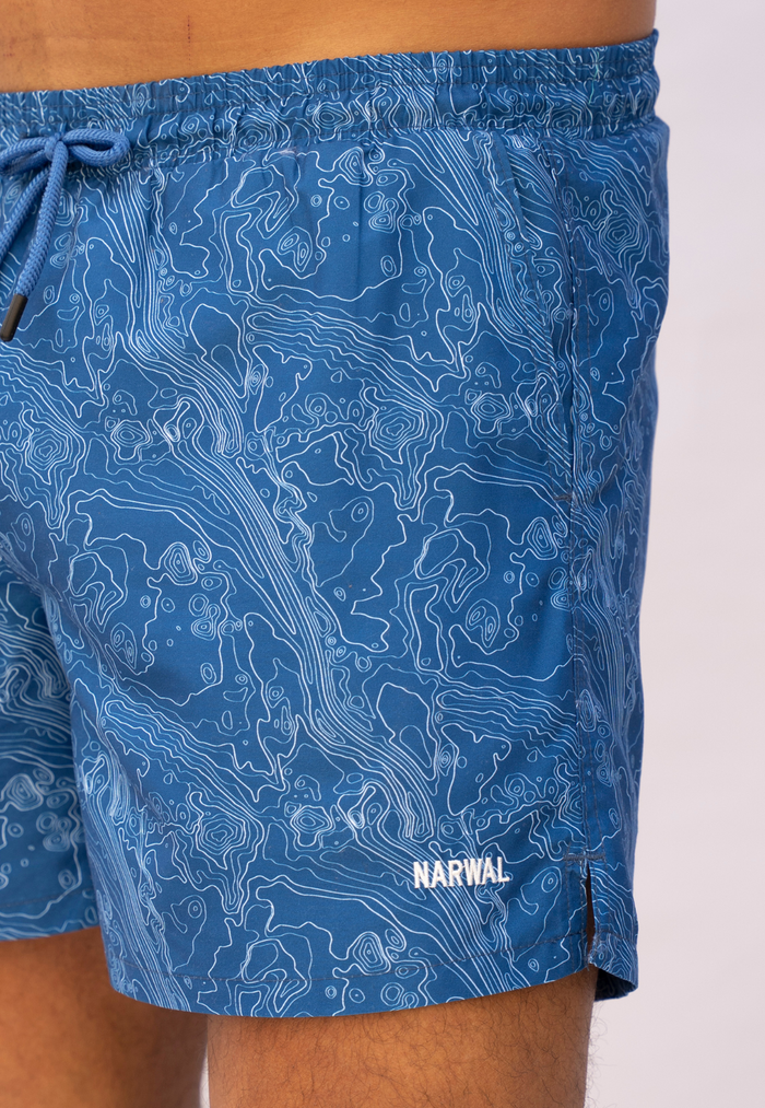 Topo Map Father & Son Swim Trunks