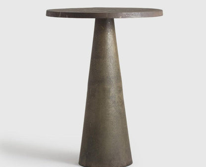 Twin Tala Alluminium Accent Table Aluminium Matte Antique Brass