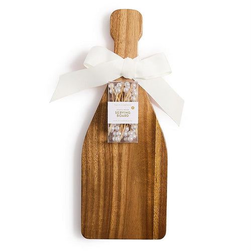 Two's Company Champagne Bottle Serving Board
