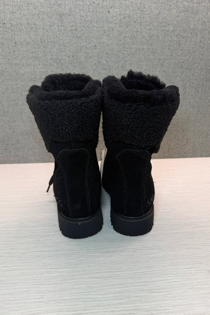 Ugg Australian Shepard Womens Sheepskin Wool Lace Up Boots