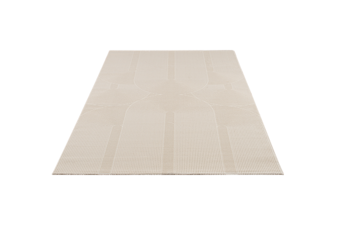 A - Z URGUP 78 HALI DARK CREAM (fijne) Boogjes - Japandi