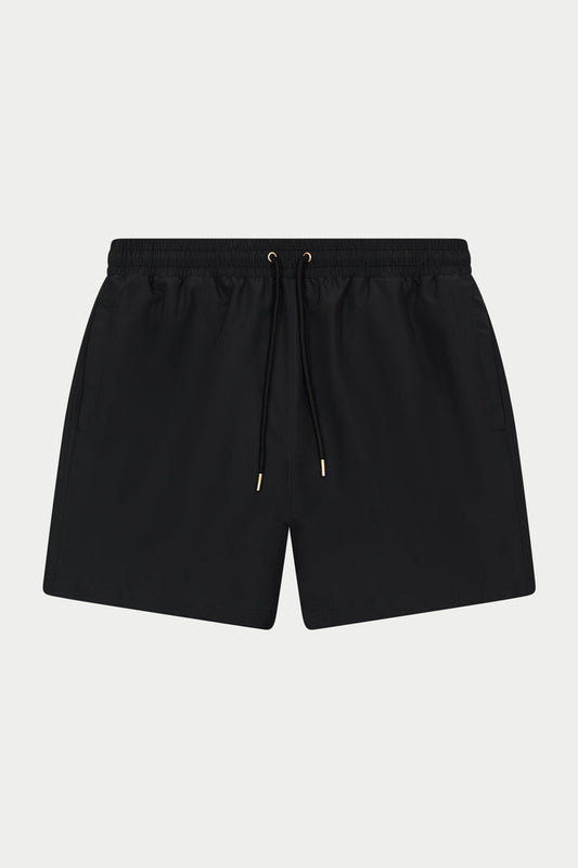 WATER REACTIVE EMBLEM SWIM SHORT - BLACK