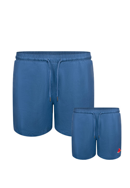 Watermelon Plain Father & Son Swim Trunks