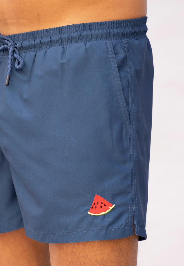 Watermelon Plain Father & Son Swim Trunks