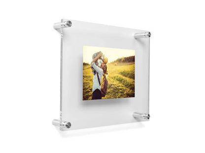 Wexel Art Double Panel 5" x 7" Wall Frame - Silver