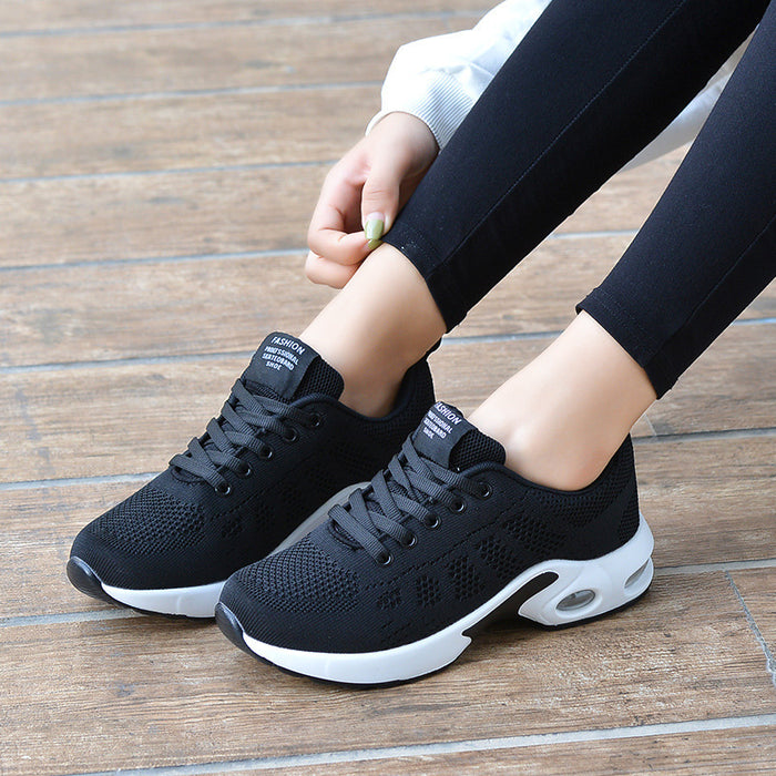 women sneakers mesh fabric airflow detail close up