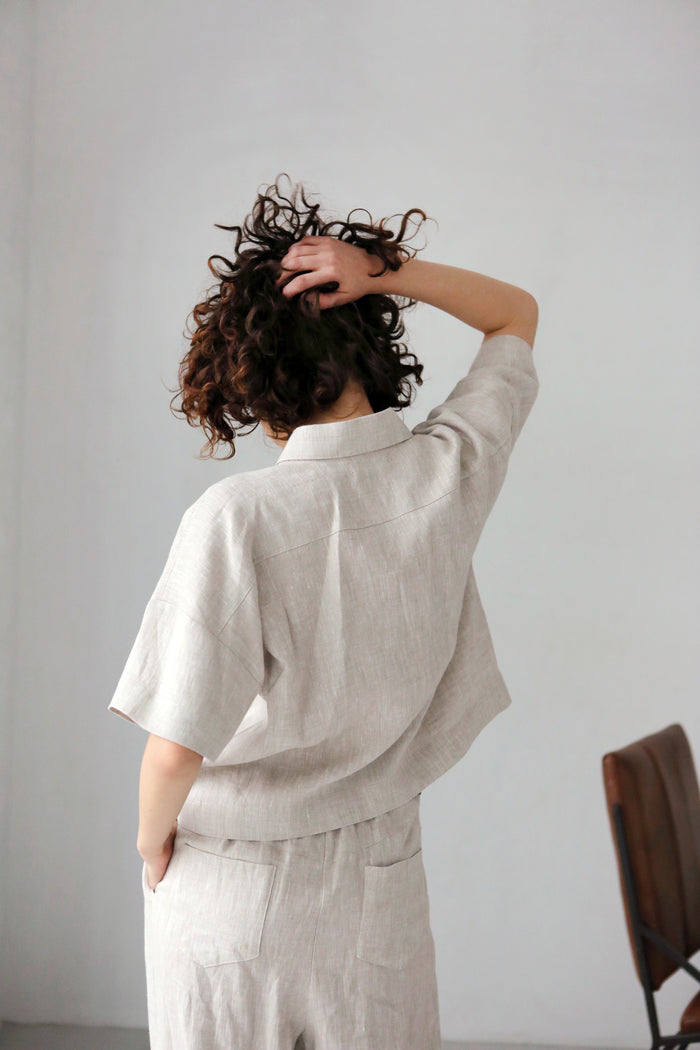 Women’s Linen Shirt RUE in Beige