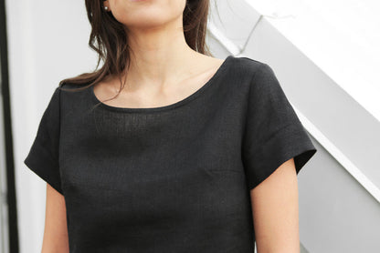 Women’s Linen T-Shirt Dress DAISY - IN STOCK