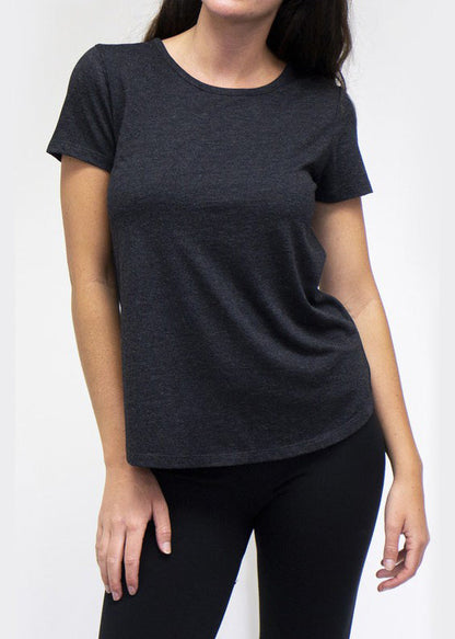 Tri Blend Scoop Neck Tee Tiffany Blue image 7