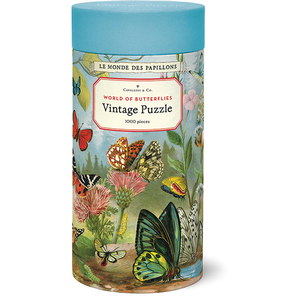 World of Butterflies, 1,000 Piece Puzzle - Cavallini