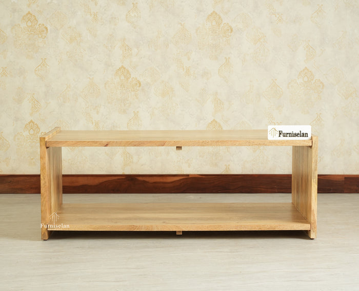 Zurich Premium Wooden Coffee Table Natural Finish